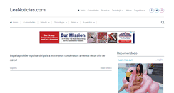 Desktop Screenshot of leanoticias.com